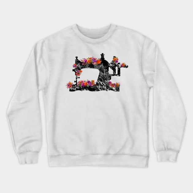 Sewing Machine Crewneck Sweatshirt by erzebeth